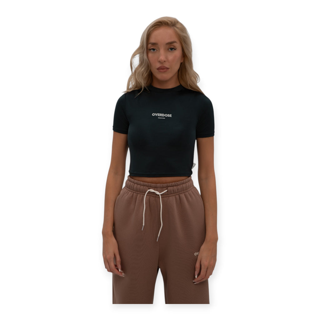 Overdose Premium Crop Top for Women | Cotton Blend Athletic Shirt | Made in Georgia