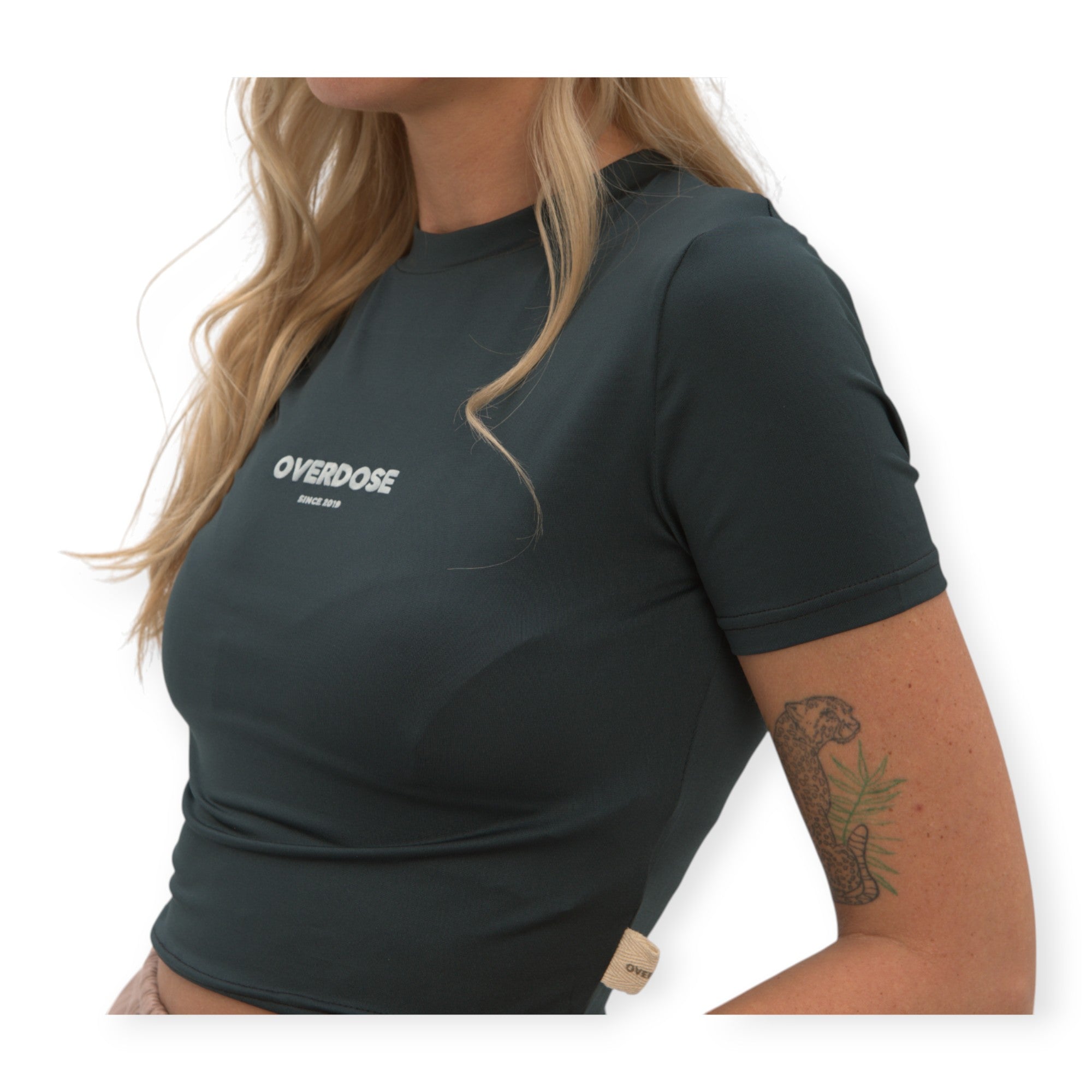Overdose Premium Crop Top for Women | Cotton Blend Athletic Shirt | Made in Georgia